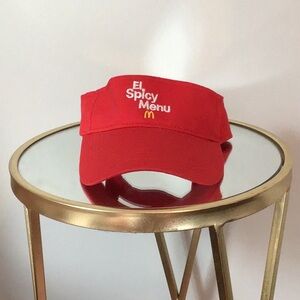 McDonald's Bold Red El Spicy Menu Visor